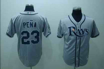 Carlos Pena Tampa Bay Rays gray jersey