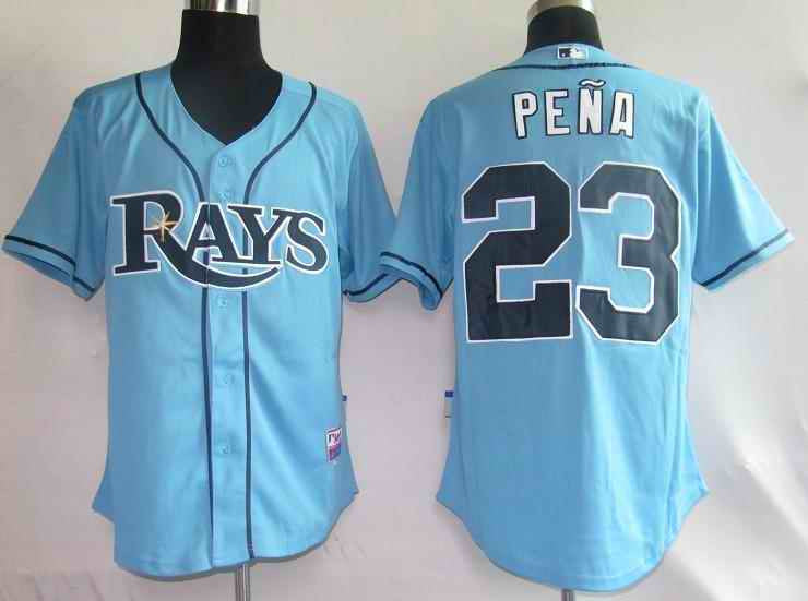 Carlos Pena Tampa Bay Rays blue jersey