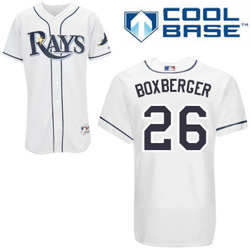 Boxberger Tampa Bay Rays white jersey