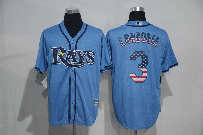 Evan Longoria Tampa Bay Rays blue jersey
