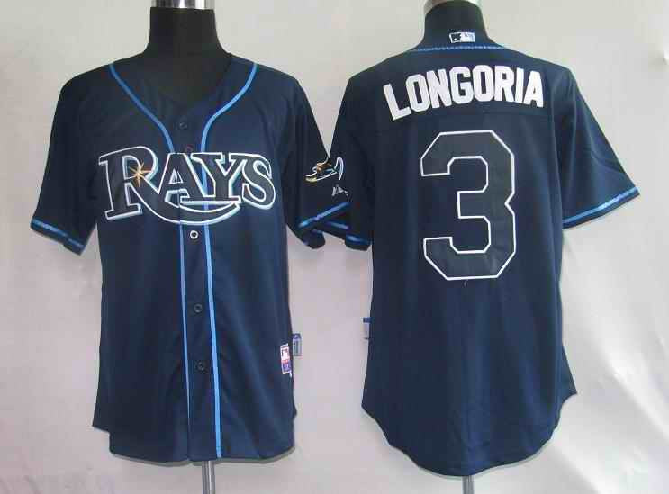Evan Longoria Tampa Bay Rays blue jersey