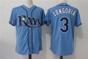 Evan Longoria Tampa Bay Rays blue jersey