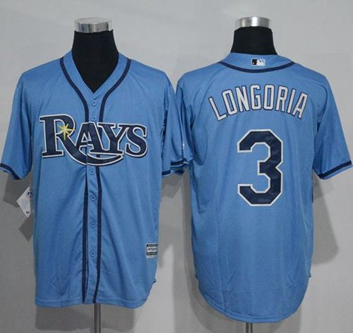 Evan Longoria Tampa Bay Rays blue jersey