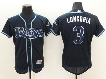 Evan Longoria Tampa Bay Rays navy jersey