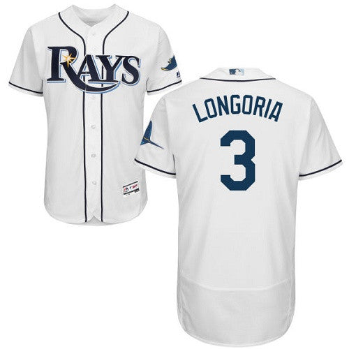 Evan Longoria Tampa Bay Rays white jersey