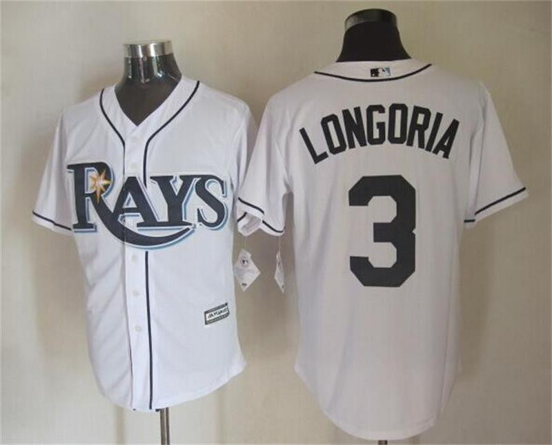 Evan Longoria Tampa Bay Rays white jersey