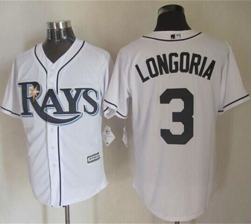 Evan Longoria Tampa Bay Rays white jersey