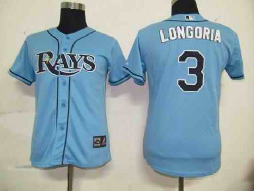 Longoria Baby Tampa Bay Rays blue jersey