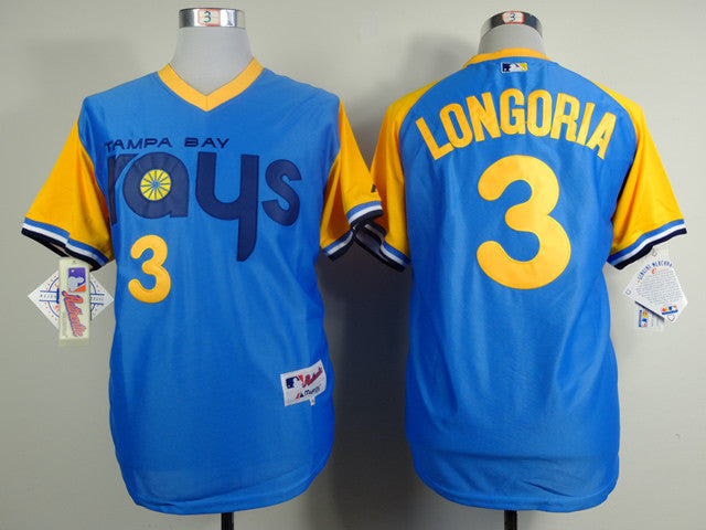 Longoria Tampa Bay Rays blue jersey