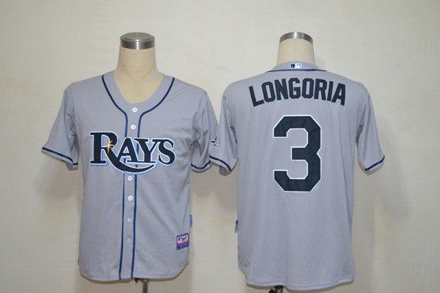 Longoria Tampa Bay Rays grey jersey