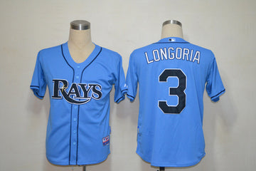 Longoria Tampa Bay Rays blue jersey