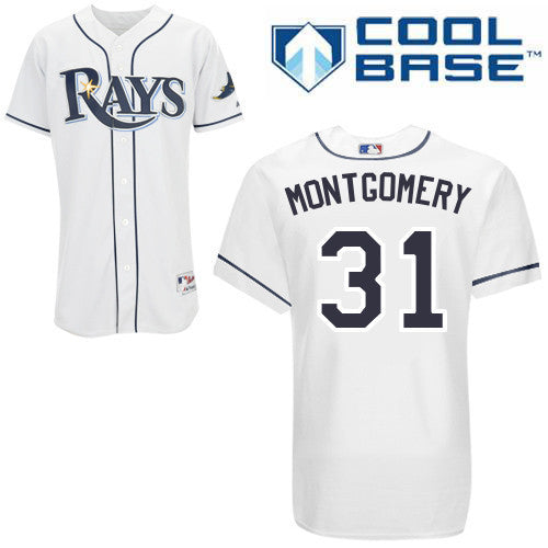 Montgomery Tampa Bay Rays white jersey