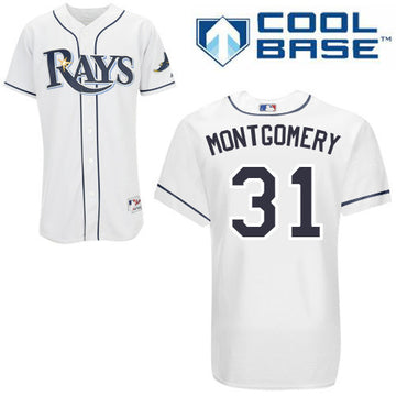 Montgomery Tampa Bay Rays white jersey