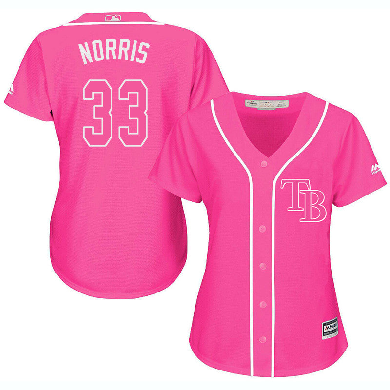 Derek Norris Tampa Bay Rays pink jersey