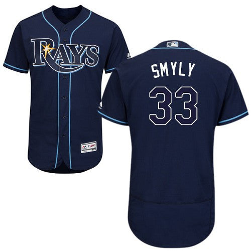 Drew Smyly Tampa Bay Rays navy jersey