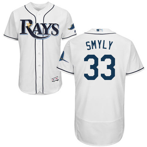 Drew Smyly Tampa Bay Rays white jersey
