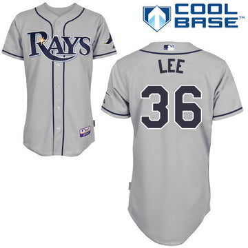 Lee Tampa Bay Rays grey jersey