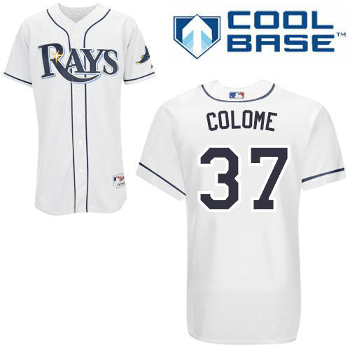 Colome Tampa Bay Rays white jersey
