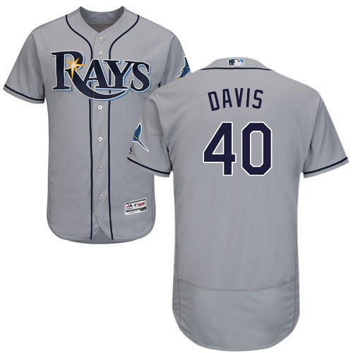 Wade Davis Tampa Bay Rays gray jersey