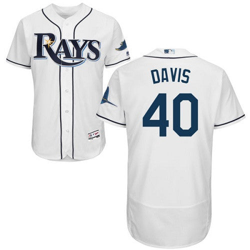 Wade Davis Tampa Bay Rays white jersey