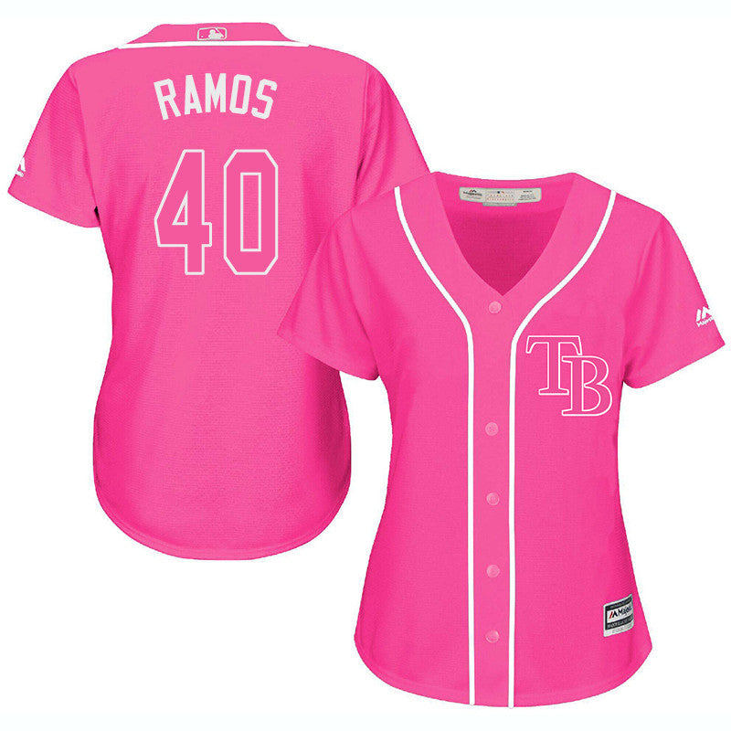 Wilson Ramos Tampa Bay Rays pink jersey