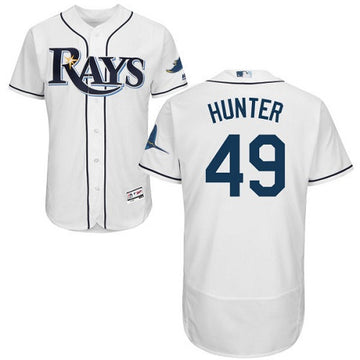 Tommy Hunter Tampa Bay Rays white jersey