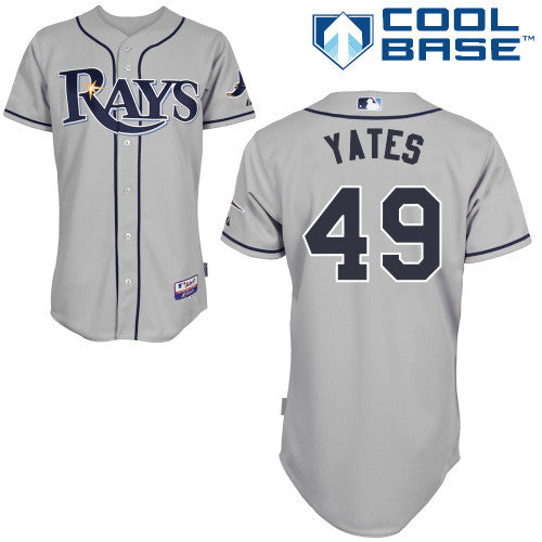 Yates Tampa Bay Rays grey jersey