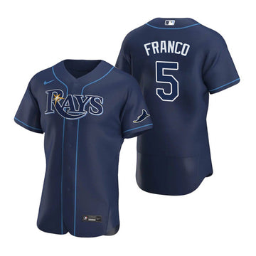 Wander Franco Tampa Bay Rays navy jersey