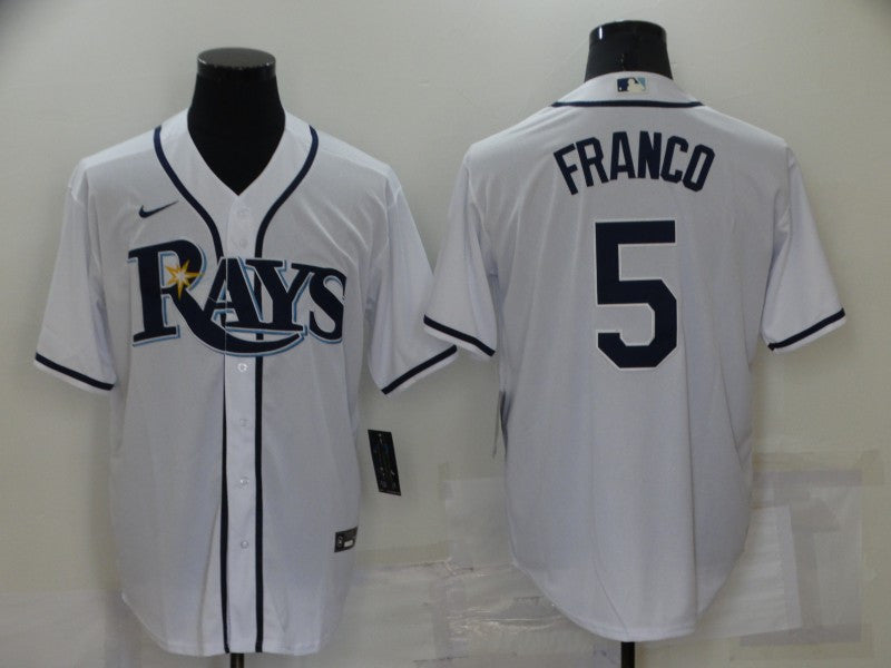 Wander Franco Tampa Bay Rays white jersey