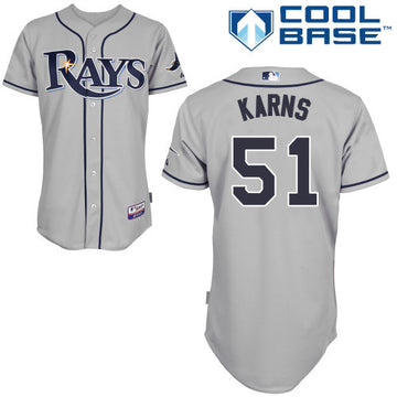 Karns Tampa Bay Rays grey jersey