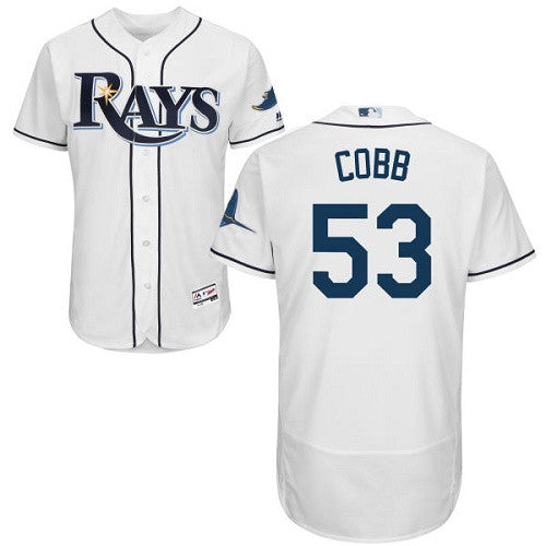 Alex Cobb Tampa Bay Rays white jersey
