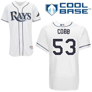 Cobb Tampa Bay Rays white jersey