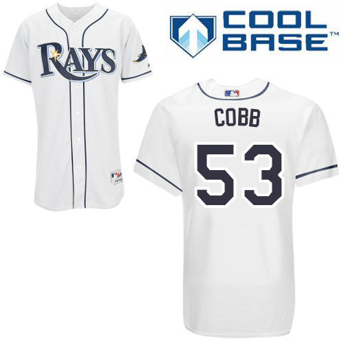 Cobb Tampa Bay Rays white jersey