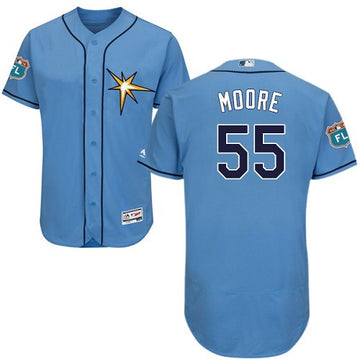 Matt Moore Tampa Bay Rays blue jersey