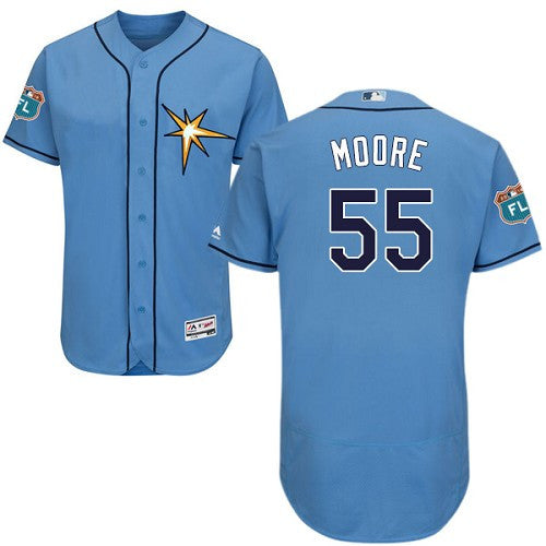 Matt Moore Tampa Bay Rays blue jersey