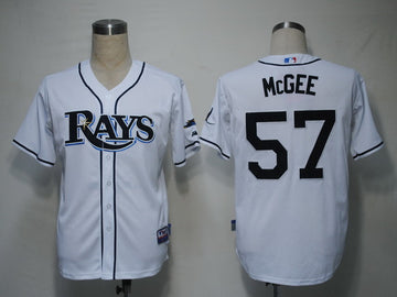 Jake Mcgee Tampa Bay Rays white jersey