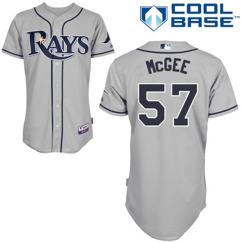McGee Tampa Bay Rays grey jersey