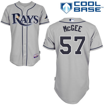 McGee Tampa Bay Rays grey jersey