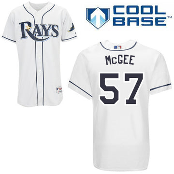 McGee Tampa Bay Rays white jersey