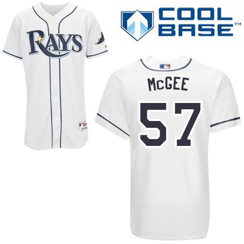 McGee Tampa Bay Rays white jersey