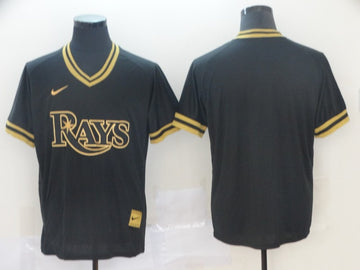 Blank Black Tampa Bay Rays gold Legend jersey