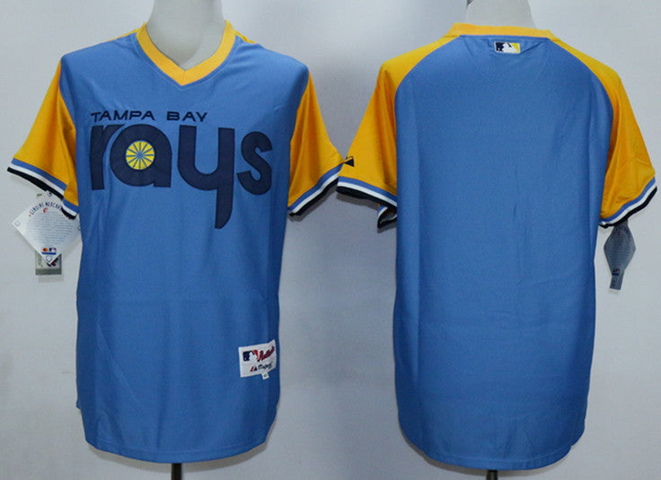 Custom Tampa Bay Rays blue jersey
