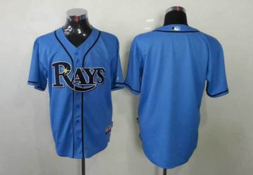 Custom Tampa Bay Rays blue jersey