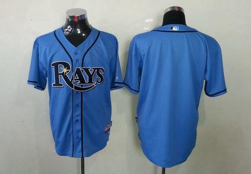 Custom Tampa Bay Rays blue jersey