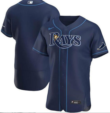 Custom Tampa Bay Rays navy jersey