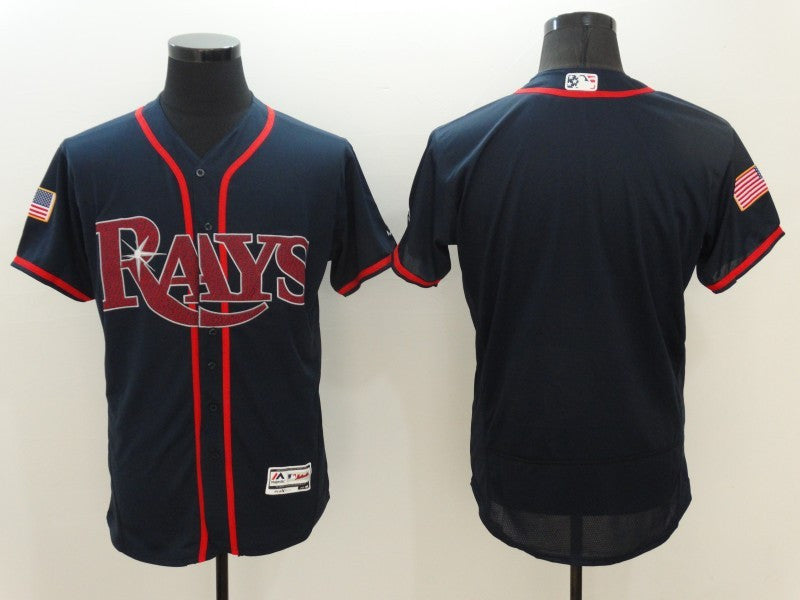 Custom Tampa Bay Rays navy Fashion jersey