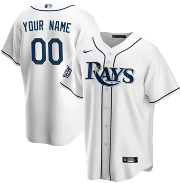 Custom Tampa Bay Rays white jersey