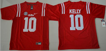 Chad Ole Miss Rebels red jersey