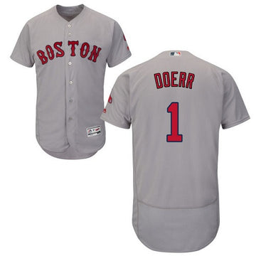 Bobby Doerr Boston Red Sox gray jersey