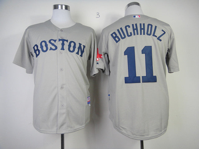 Buchholz Boston Red Sox grey jersey